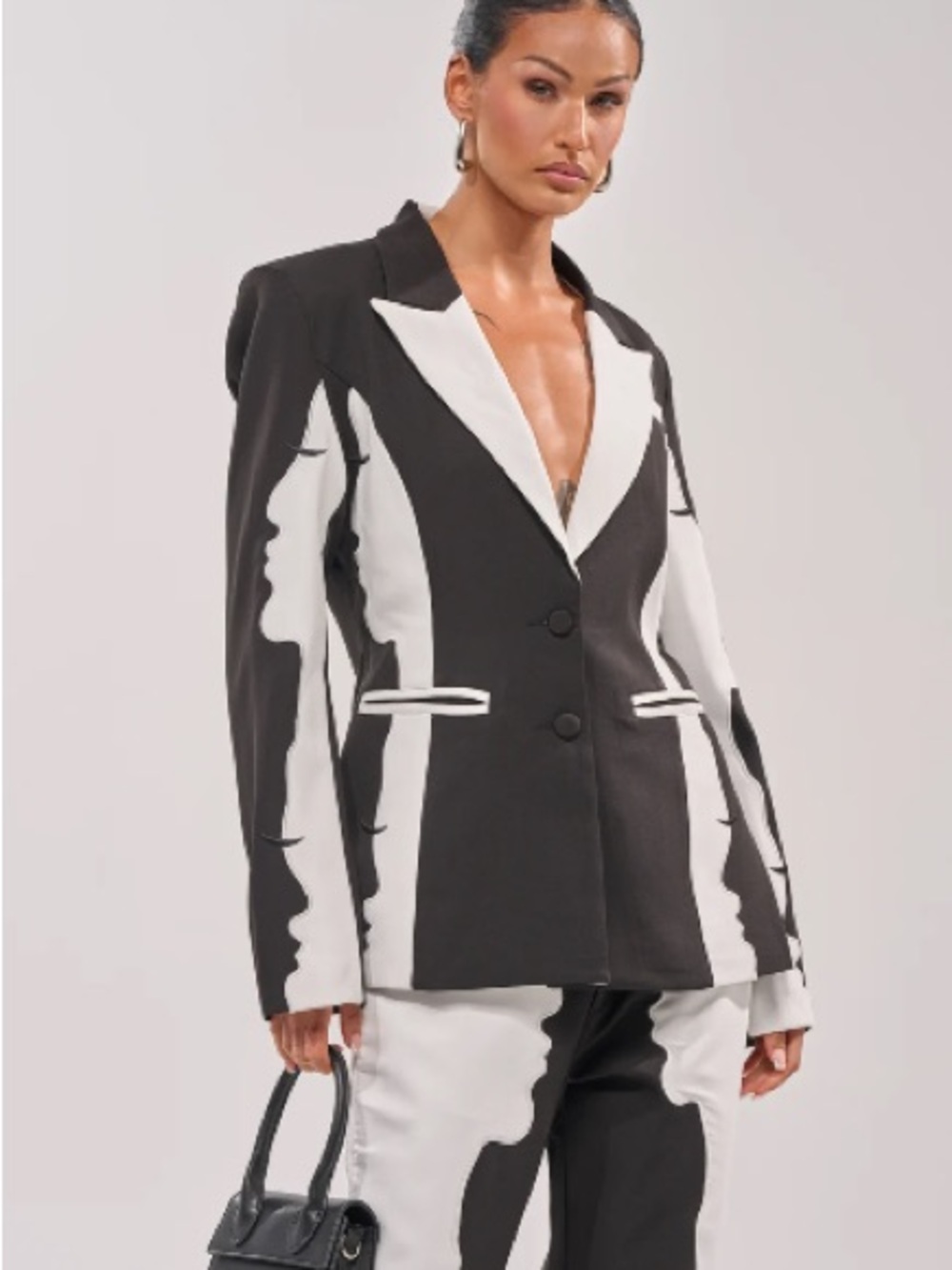 NWT Akira POV Graphic Blazer XL